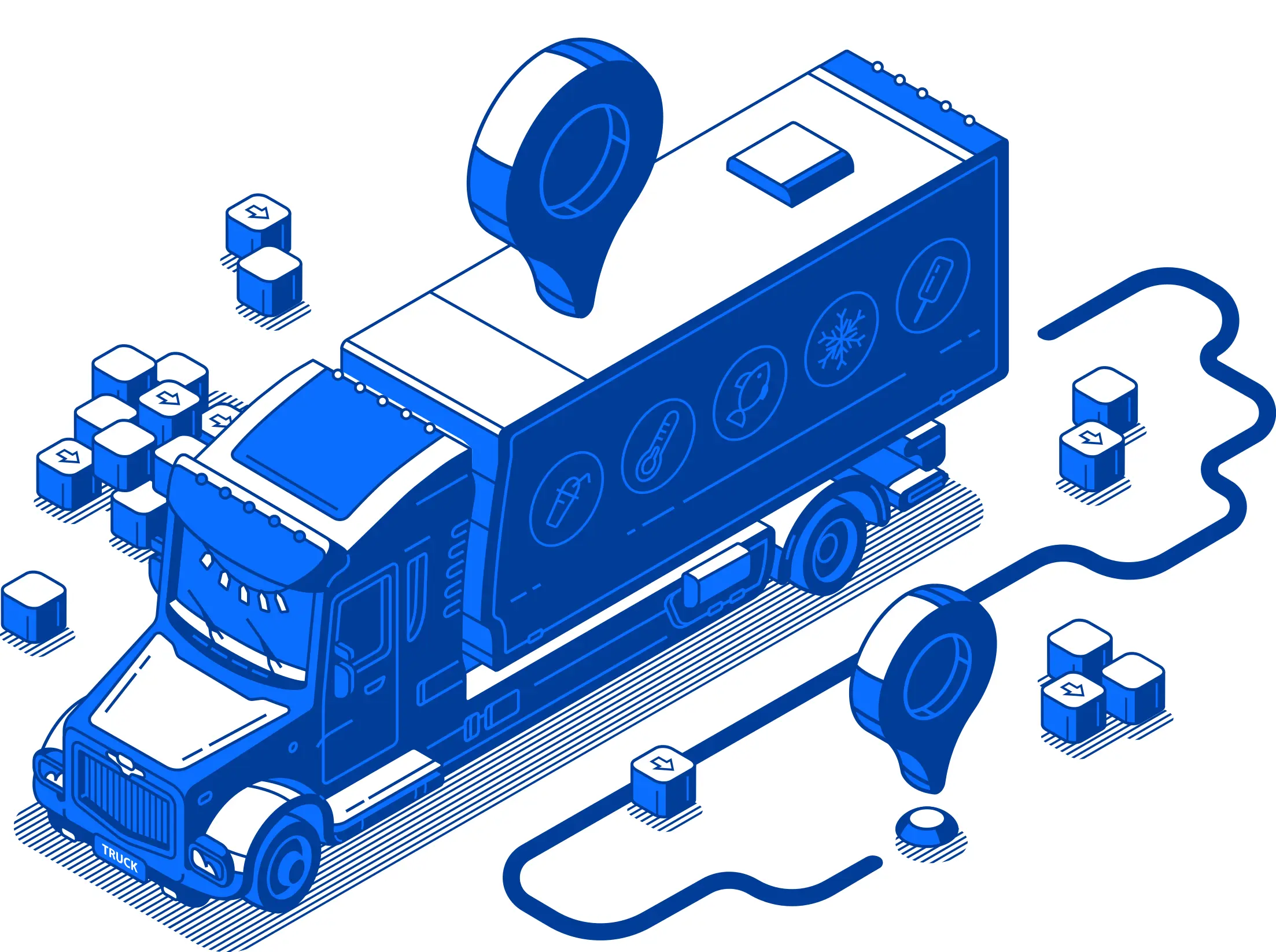 Truck on Highway